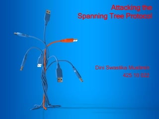 Attacking the
Spanning Tree Protocol




     Dini Swastika Muslimin
                 425 10 022
 
