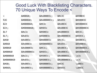 Good Luck With Blacklisting Characters.
70 Unique Ways To Encode <
<
%3C
<
<
<
<
<
<
<
<
<
<
<
<
<
<
<
<
<
<
<
<
<
<
<
<
<
<
<
<
<
<
<
<
<
<
<
<
<
<
<
<
<
<
<
<
<
<
<
<
<
<
<
<
<
<
<
<
<
<
<
<
<
<
<
<
x3c
x3C
u003c
u003C