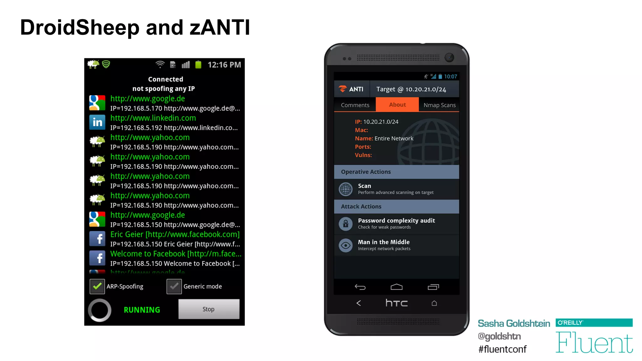Sasha Goldshtein
@goldshtn
DroidSheep and zANTI
 