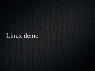 Linux demo 