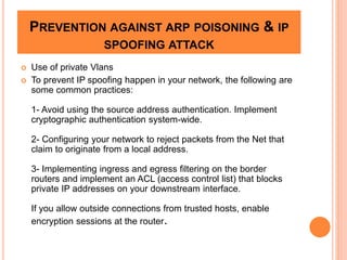 Attacks and their mitigations | PPTX