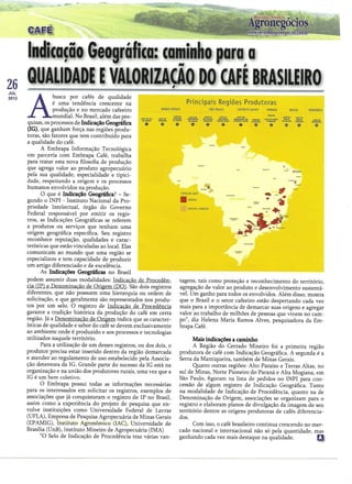 Indicação geográfica: caminho para a qualidade e valorização do café brasileiro
