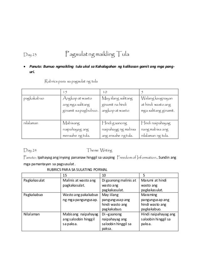 Rubrics Para Sa Maikling Kwento | Free Nude Porn Photos