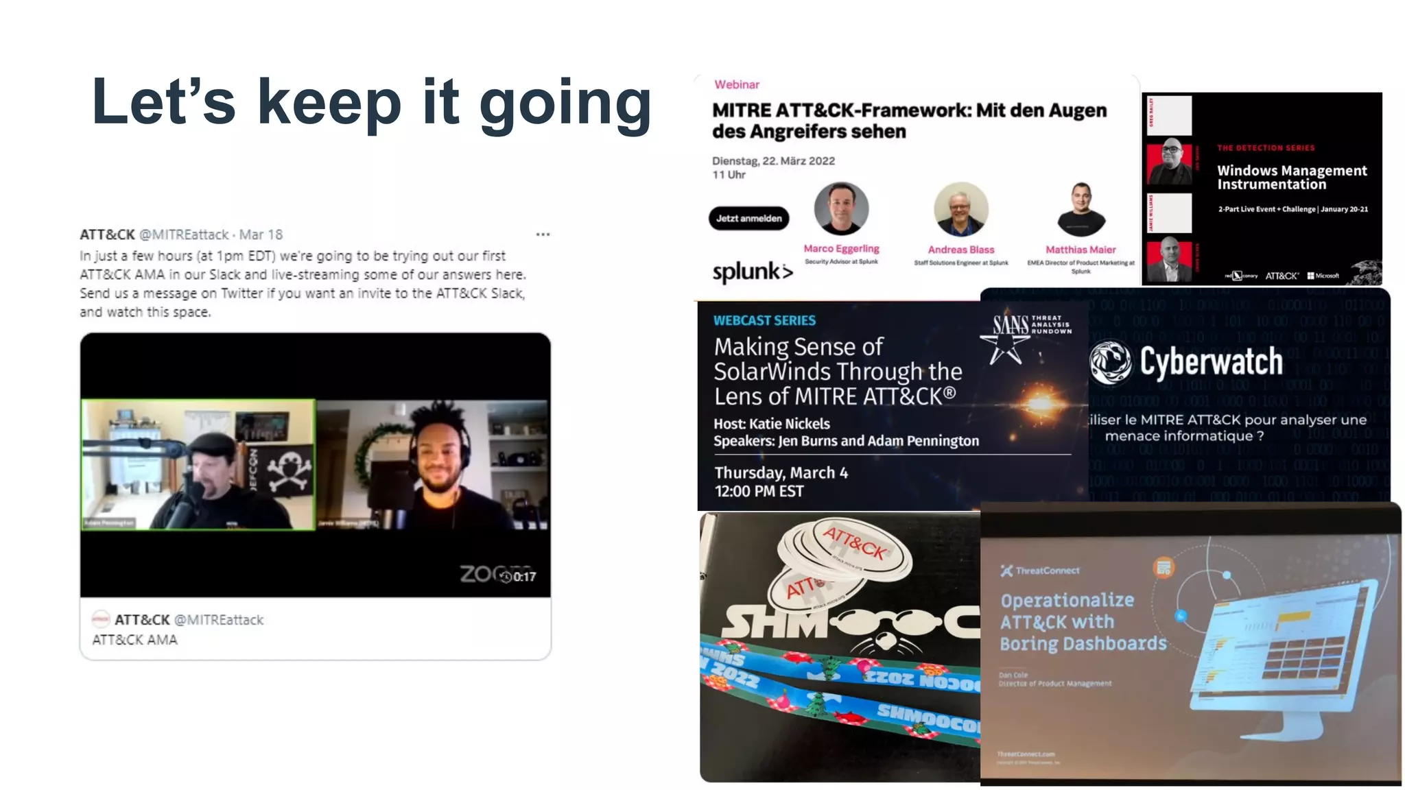 Let’s keep it going