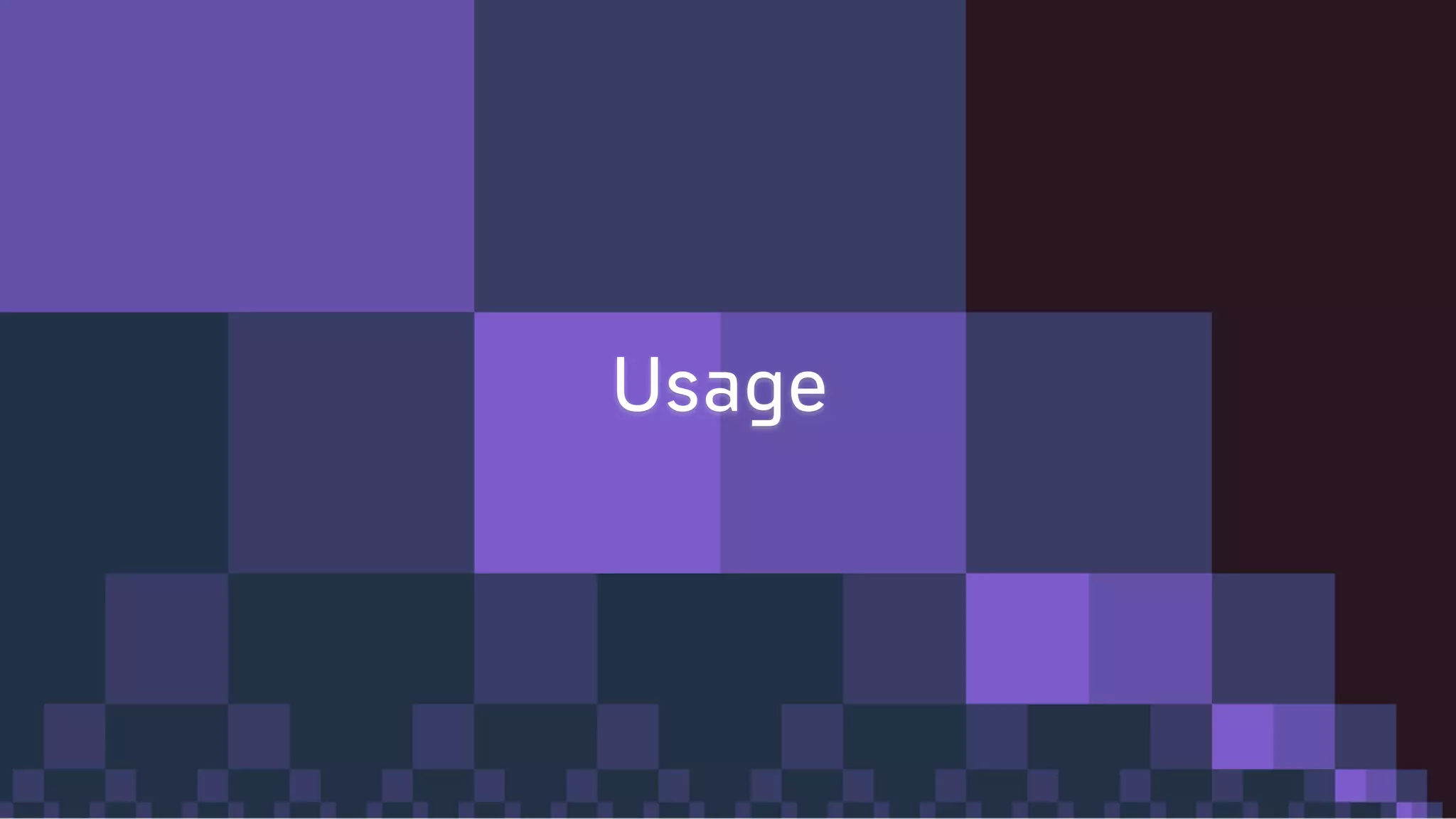 @gertjanbruggink
Usage
 