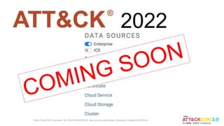 2022
©2022 The MITRE Corporation. ALL RIGHTS RESERVED. Approved for public release. Distribution unlimited 22-00706-26
COMING SOON
 