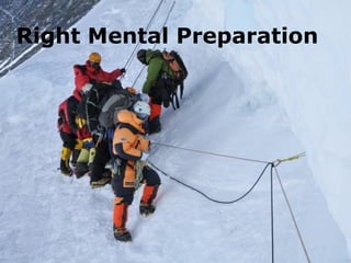 Right Mental Preparation
 
