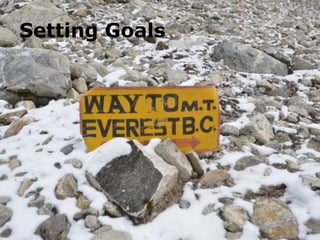 Setting Goals
 