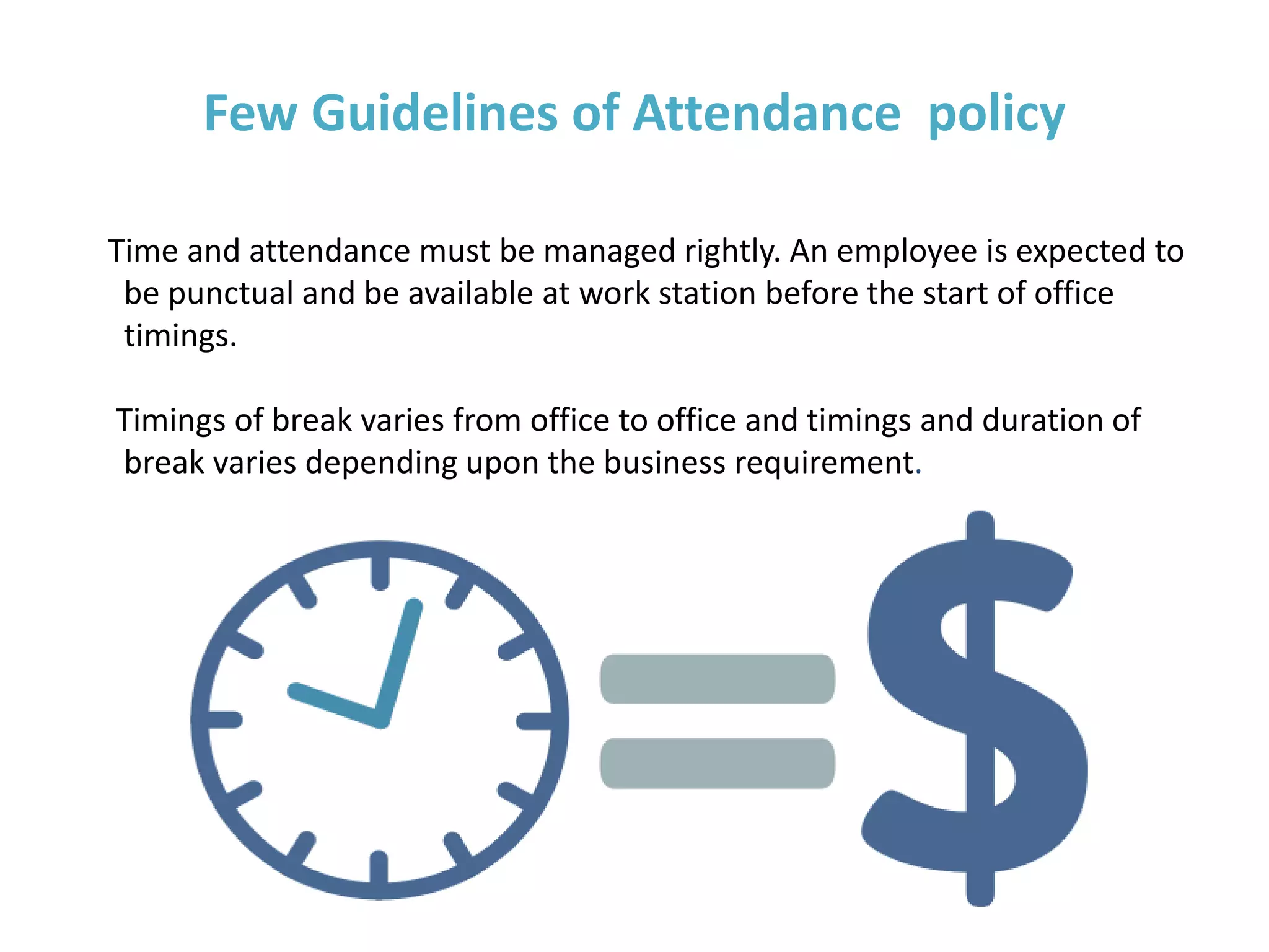 Corporate Attendance policy of organisation -hrhelpboard | PPT