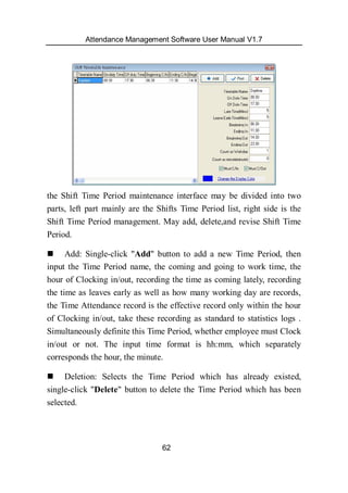 Attendance management software user manual v1.8 | PDF