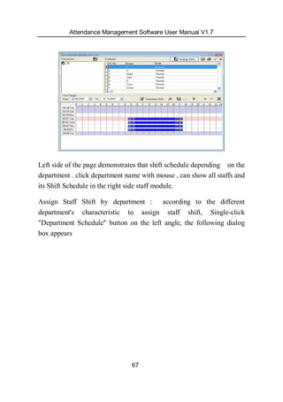 Attendance management software user manual v1.8 | PDF