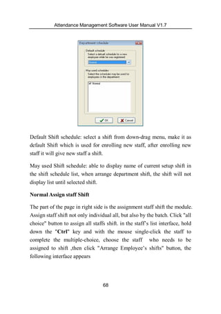 Attendance management software user manual v1.8 | PDF