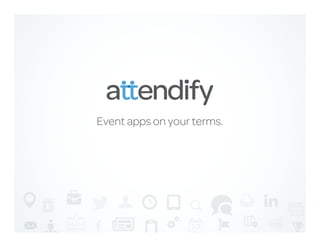 Event Apps on your terms