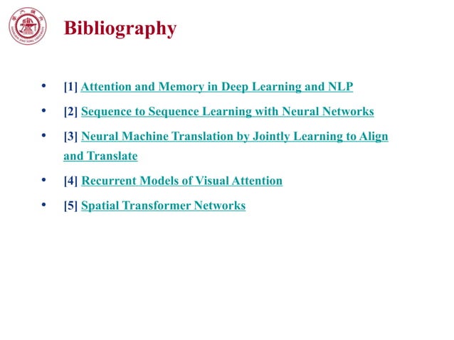 Attention in Deep Learning | PPTX