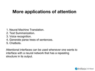 Attention Mechanism in Language Understanding and its Applications | PPT