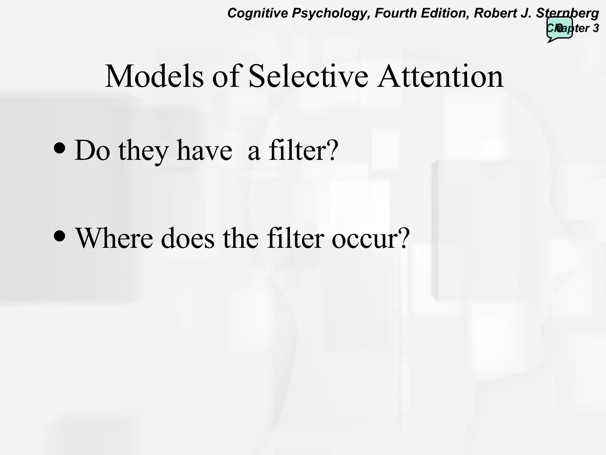 Attention and Consciousness | PPT