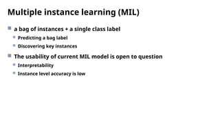 Attention-based Deep Multiple Instance Learningの発表資料 | PPT