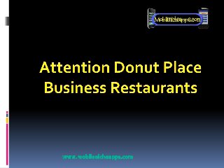 Why Donut Places needs a  Mobile Landing Page