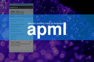 apml
attention profiling mark­up language