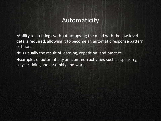 Examples Of Automaticity | Automaticity: It’s Automatic » Thinking Maps ...