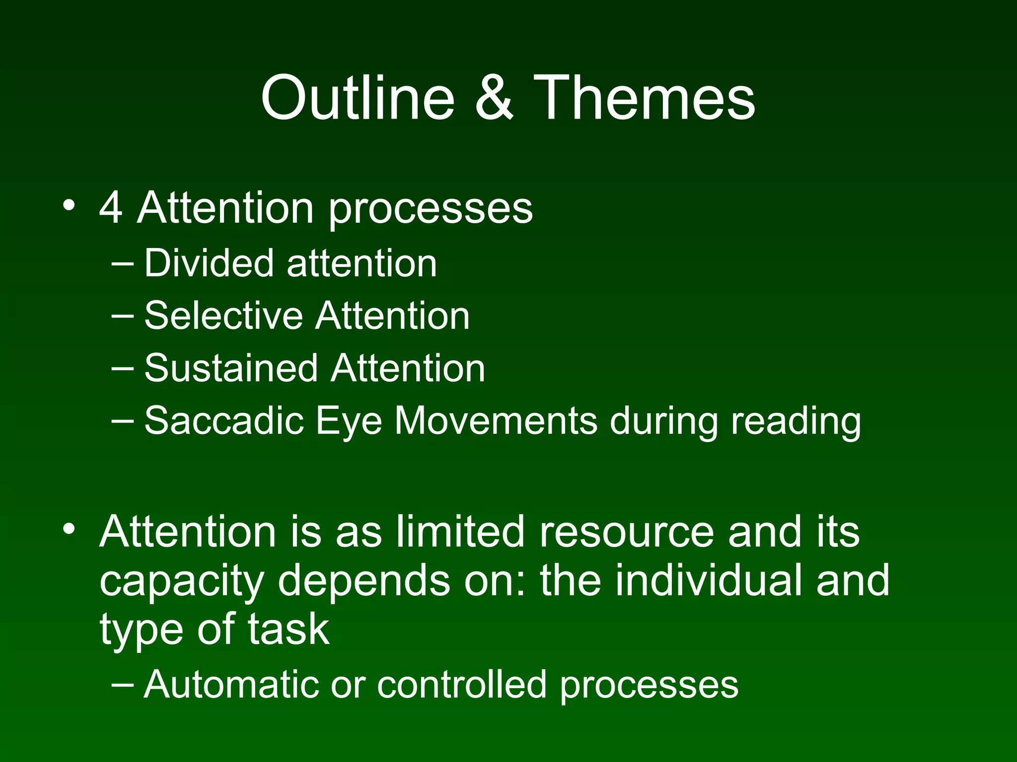 Attention & consciousness | PPT