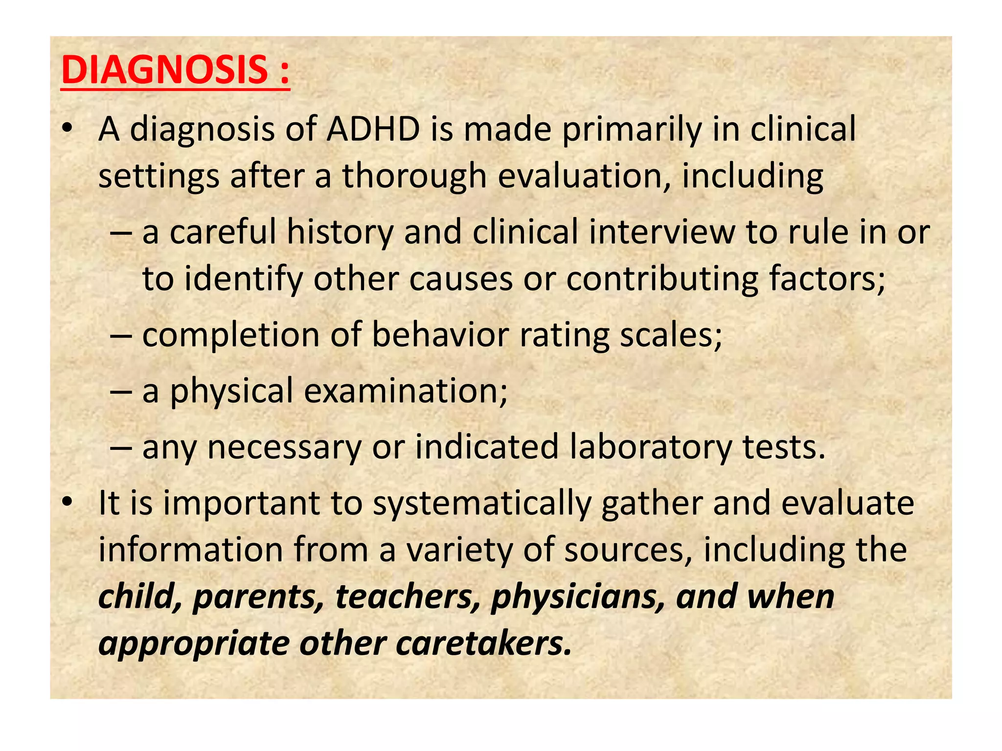 Attention deficit hyperactivity disorder (adhd) | PPTX