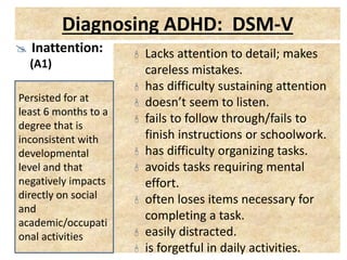 Attention deficit hyperactivity disorder (adhd) | PPTX