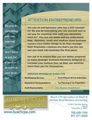Attention entrepreneurs