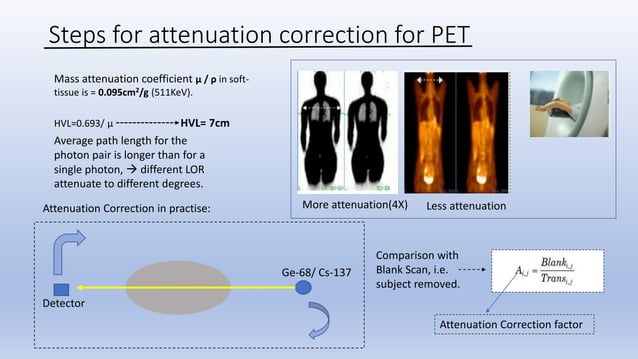 Attenuation correction factor and pet/ct artefacts H&N | PPTX