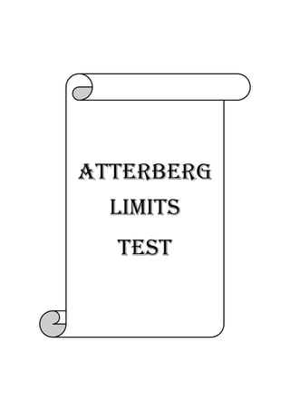 Atterberg
limits
Test

 