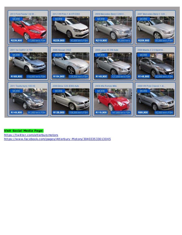 Used Cars for Sale in Pretoria, Johannesburg, Gauteng, South Africa