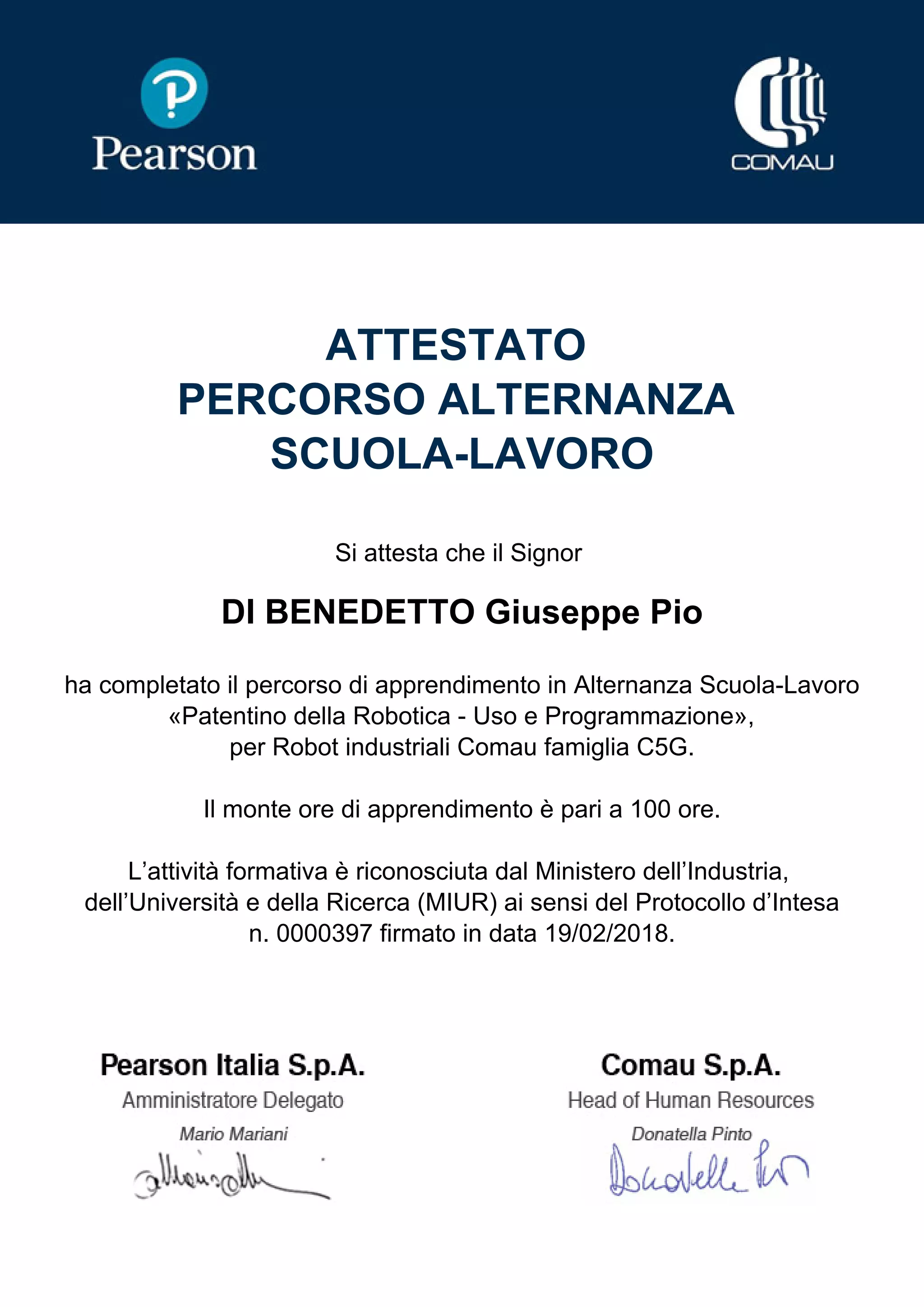 richiesta attestato di servizio pdf