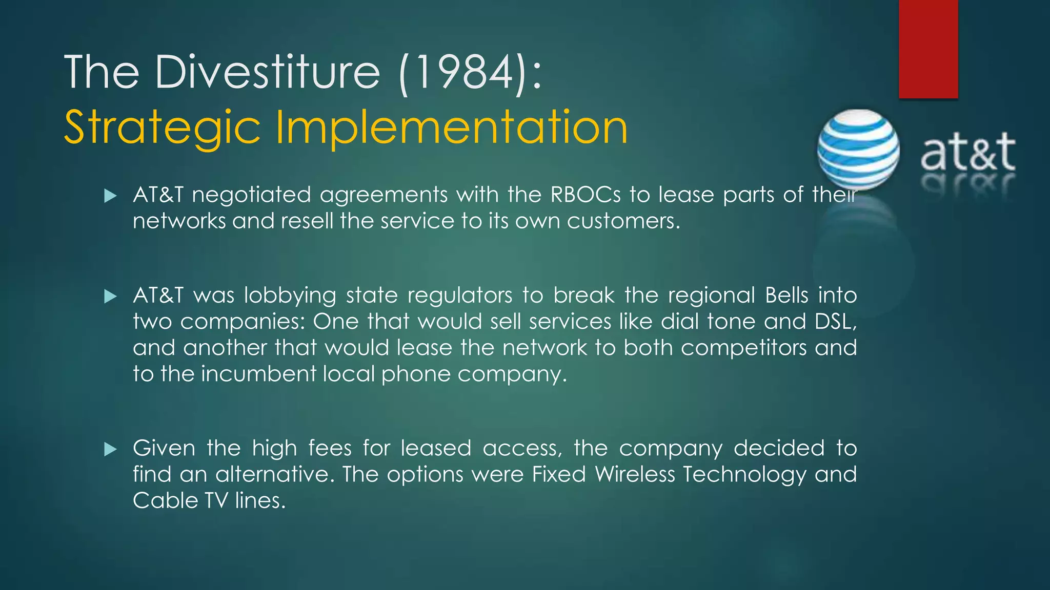 AT&T: 20 Years of Change | PPTX