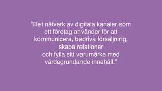 DET DIGITALA EKOSYSTEMET
 