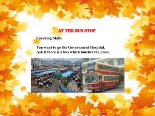 At the bus stop | PPTX