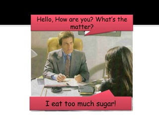 Hello, How are you? Whats the matter?I eattoomuchsugar!