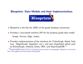 Blueprints: Data Models and their Implementations

                                    Blueprints

• Blueprints is the lik...