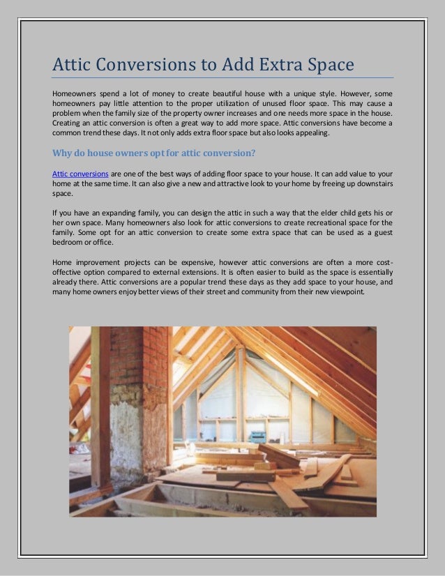 Things You Must Know About Attic Conversions Tm Lofts Https Bi