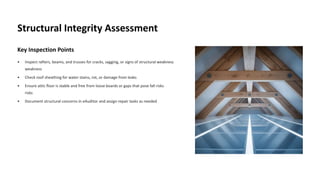 Rafters Inspection Attic Inspection with eAuditor Audits & inspections | PDF