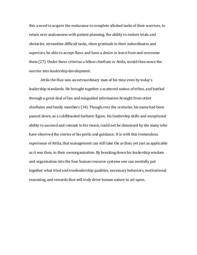 essay on a leader