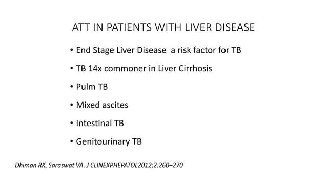 ATT induced liver injury | PPTX