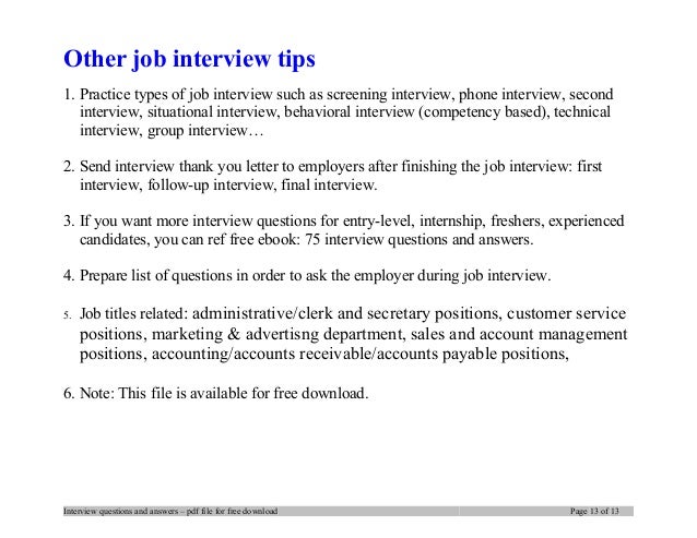 At&t interview questions and answers