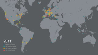 50-100 LISTINGS
101-300 LISTINGS
301-1000 LISTINGS
1001+ LISTINGS
2011
 