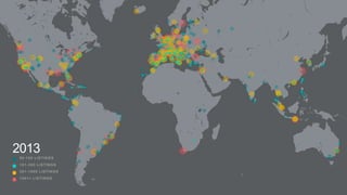 50-100 LISTINGS
101-300 LISTINGS
301-1000 LISTINGS
1001+ LISTINGS
2013
 