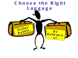 Choose the Right Luggage Dodge Bullets Be Bulletproof 