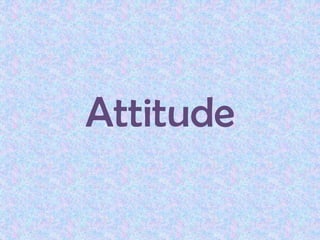 Attitude

 