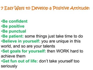 Do you do your best when studying, and try to improve how you do your work?