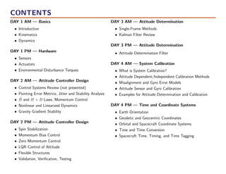 Attitude Determination & Control Technical Training Course Sampler | PDF