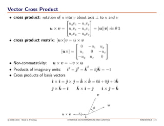 Vector Cross Product Rotation Attitude Determination & Control Technical Training Course Sampler | PDF