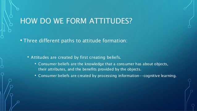 Attitude formation